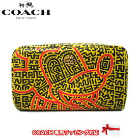 【1000円OFF 6/11 01:59迄】コーチ ポーチ コスメポーチ COACH ディズニー×キース・ヘリング ミッキー スモール ボクシー コスメティック ケース C7436 IMTMG (イエロー×レッド) アウトレット レディース ●コラボ商品!!● 送料無料