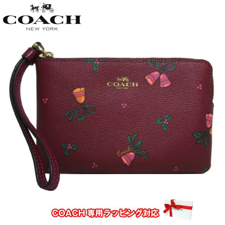 楽天市場】コーチ ポーチ COACH Holiday Bells コーナージップ リスト 
