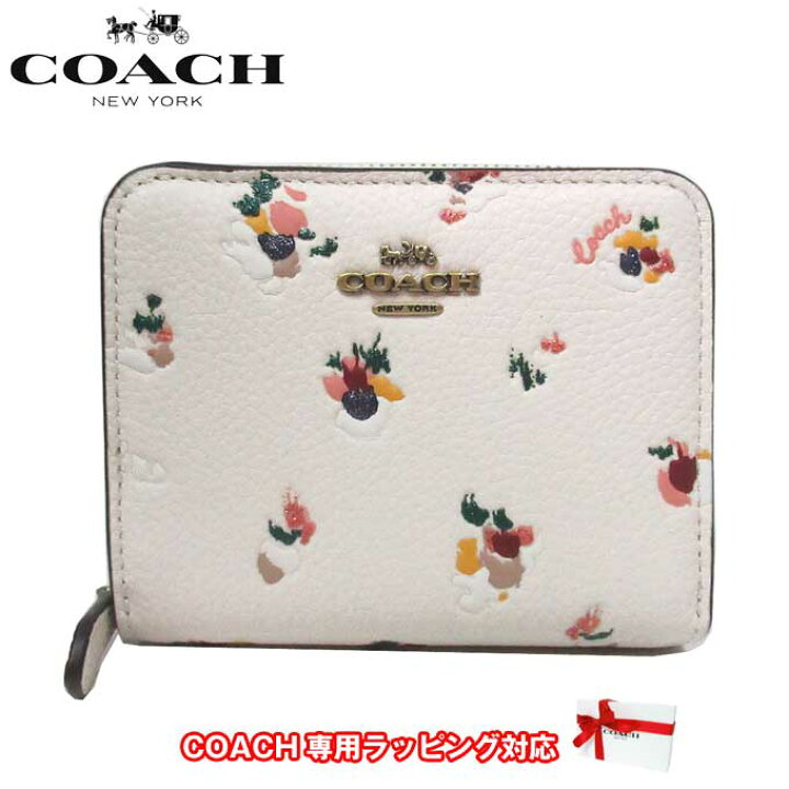 楽天市場】コーチ 財布 二つ折り財布 COACH フローラル プリント ビル 
