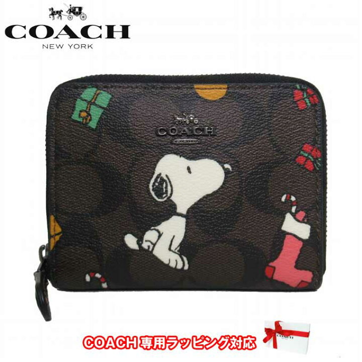 楽天市場】コーチ 財布 二つ折り財布 COACH シグネチャー スヌーピー 