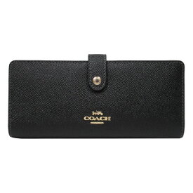 【1000円OFF 4/27 09:59迄】コーチ 財布 長財布 COACH クロスグレインレザー スリム ウォレット 二つ折り 海外紙幣サイズ 小銭入れなし CH410 アウトレット レディース 送料無料