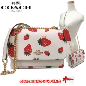 【10%OFF 6/2 09:59迄】【訳あり/タイプ1】コーチ バッグ ショルダーバッグ COACH ストロベリー クレア クロスボディ PVC チェーンショルダー 斜めがけ CH333 IMCAH(チョークマルチ) アウトレット レディース 送料無料