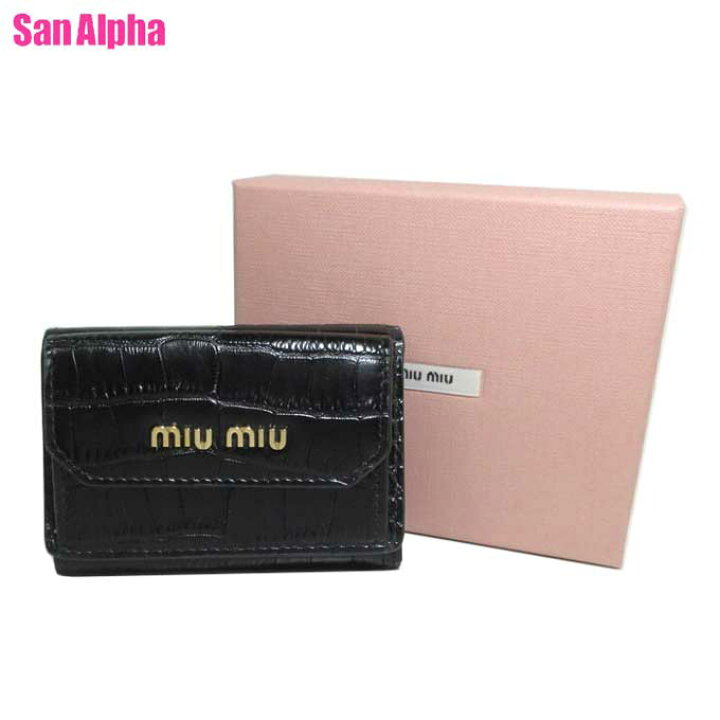 楽天市場】ミュウミュウ 財布 三つ折り財布(小銭入れあり) MIU MIU 