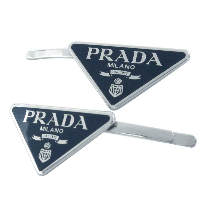 楽天市場】プラダ ヘアクリップ ヘアバレッタ PRADA トライアングル 