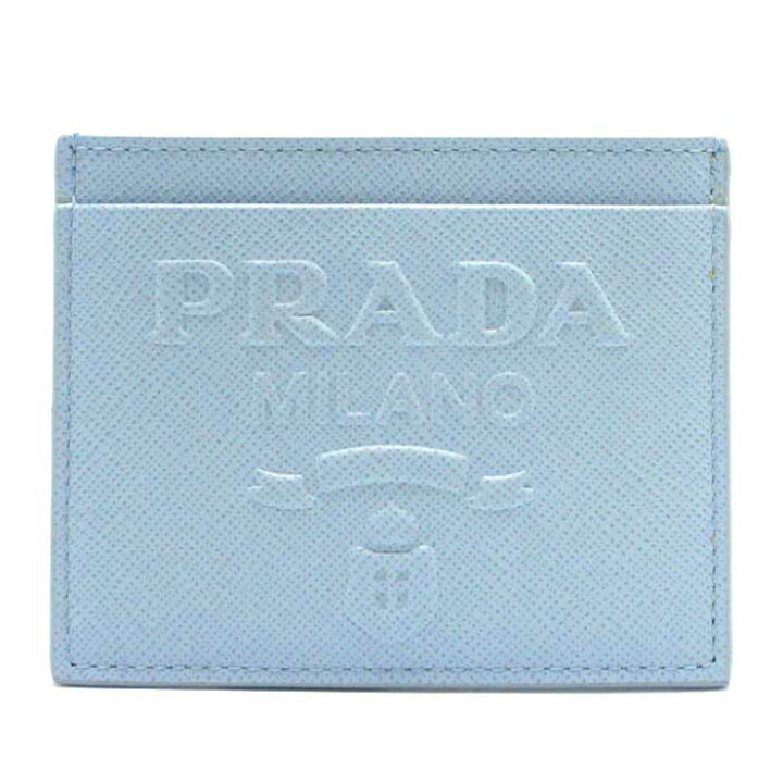 楽天市場】プラダ カードケース PRADA サフィアーノレザー ロゴ マチ  