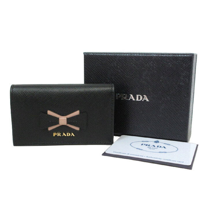 楽天市場】プラダ カードケース PRADA サフィアーノレザー リボン 
