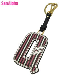 【1000円OFF 12/15 23:59迄】プラダ キーリング PRADA レターチャーム アルファベット レザー キーホルダー 「Q 」ナスカン 1TL00Q 2D92 (ピンク系マルチ) アウトレット レディース メンズ 送料無料