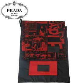 【1000円OFF 6/11 01:59迄】●ギャラ無し● プラダ アウトレット PRADA アパレル SST026 コットン コミック柄 ナイロンポーチ付き ビーチサローン MUSSOLA COMMICS / ROSSO レディース メンズ