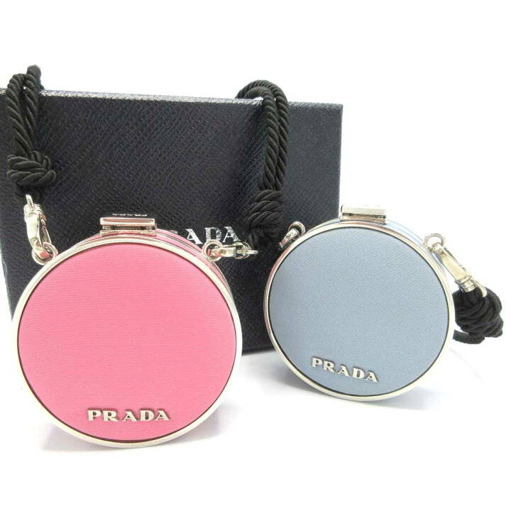 楽天市場】プラダ ポーチ PRADA ナイロン メタルロゴ ミニケース 小物  