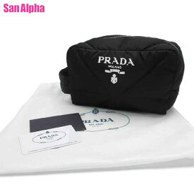 【1000円OFF 5/27 01:59迄】プラダ ポーチ PRADA キルティング ナイロン ハンドル付き 2NA050 (2DXR) TESSUTO / NERO アウトレット メンズ 送料無料