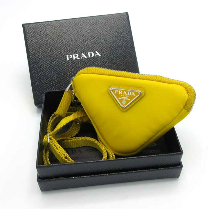 楽天市場】プラダ ポーチ PRADA ナイロン トライアングル 三角 