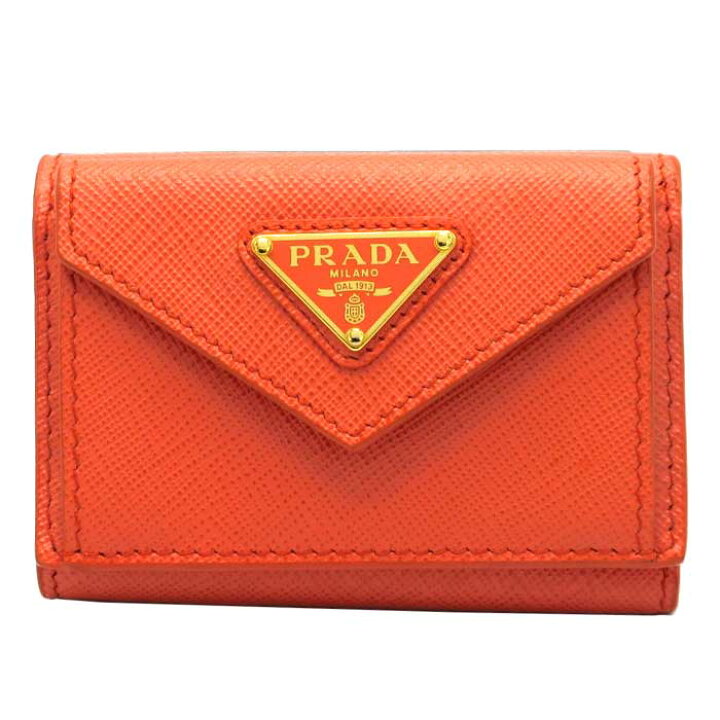 楽天市場】プラダ 財布 三つ折り財布 PRADA サフィアーノ  