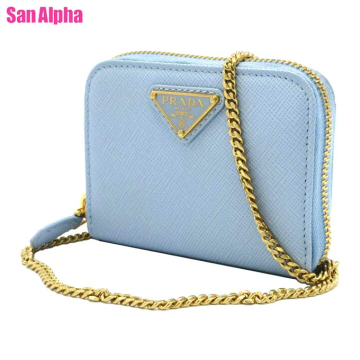 楽天市場】プラダ カードケース PRADA サフィアーノ 三角プレート 