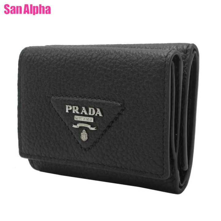 楽天市場】プラダ 財布 三つ折り財布(小銭入れあり) PRADA レザー 