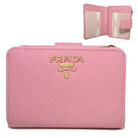 【1000円OFF 6/11 01:59迄】プラダ 財布 二つ折り財布(小銭入れあり) PRADA サフィアーノ ロゴ ウォレット 1ML018 SAFFIANO MULTIC アウトレット レディース 送料無料