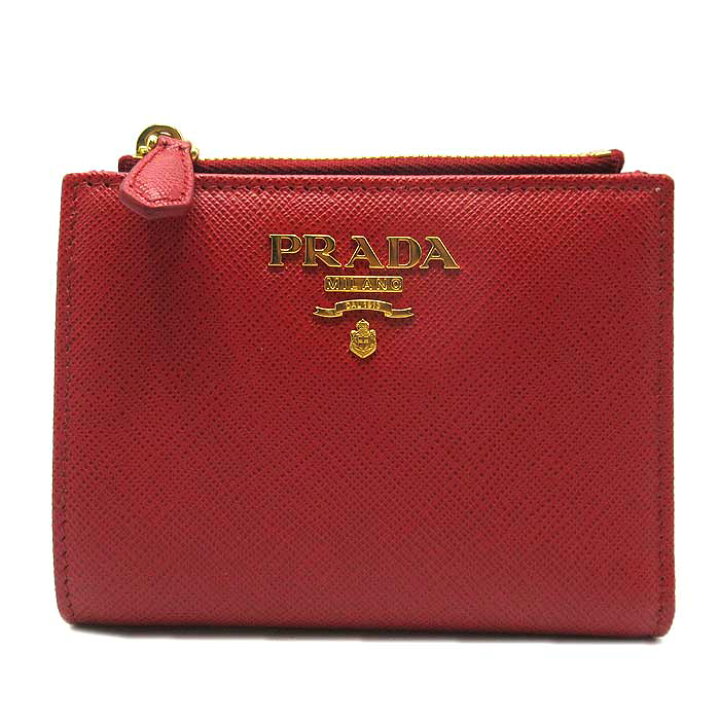 楽天市場】PRADA プラダ 二つ折り財布 レディース コンパクト 