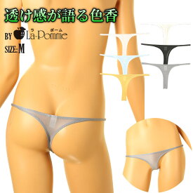 ラポーム 日本製 セクシーランジェリー 下着 ショーツ伸縮GUS素材 セクシーTバックショーツ T字フロント×透け感デザイン 光沢感あるレディース下着 レディース 大人 カワイイ テイストキュート テイストセクシー