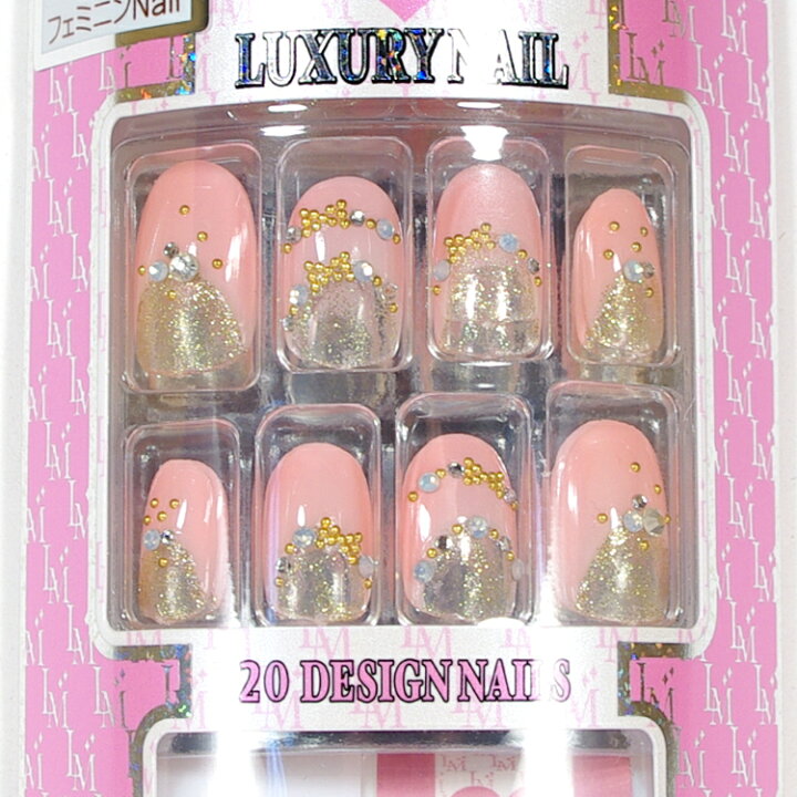 楽天市場】NEW 【オーバルネイルチップ】簡単装着！スワロフスキー 