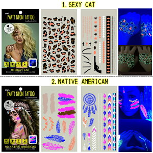 PARTY NEON TATTOO@nEB ~@lCV[@4ށ@lI@ڂ@΂@y[OKz(PNT)ÈłƃubNCgɔI