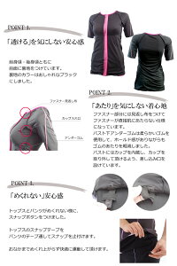 【大きいサイズあり】袖ありロングフィットネス水着フィットネスレディースセパレート大きいサイズ小さいサイズめくれ防止帽子付体形カバーロング丈7S/9M/11L/13L/15LL/17LL/19LL/21LL/23LL/25L