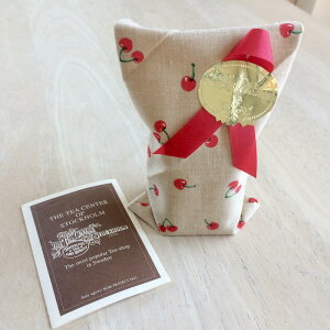 【北欧紅茶ミニ缶1個 入れ物付き】茶葉 高品質 セーデルブレンド アールグレイスペシャル 約5センチ角・高さ6.5 手のひらサイズ 缶がかわいい スウェーデン ストックホルム フルーツと自然