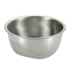 【入荷日未定】藤井器物 3WAY 水切りボウル 【日本製】ステンレス 米とぎ 洗米ボール 水切り 麺の水切り 野菜水切り 調理用品 米とぎボウル 便利グッズ 藤井器物製作所