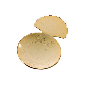ティーサーバー シェル(ゴールド)(10024300)金めっき ステンレス メジャースプーン ティーメジャー 茶さじ 茶葉 エレガント 貝殻 浜辺 ポット リーフ 月桂樹 卓上 洋風 サロン【日本製】【メー