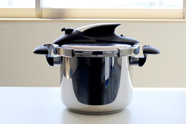 楽天市場】落合務 IH対応 ステンレス 両手 圧力鍋 6L 22cm レシピ付き 