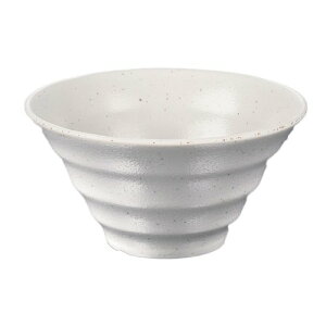 たくみ庵 切立麺鉢 粉引(A89KOH)19cm 1.2L 中華 麺 盛りつけ ラーメン うどん そば 本格的 軽い 器 業務用 ホワイト 白 エンテック【日本製】