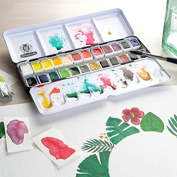 楽天市場】シュミンケ アカデミー ハーフパン24色セット 2面パレット  