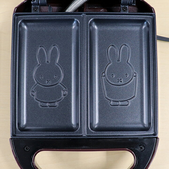 楽天市場】Miffy ミッフィー 耳まで焼けるホットサンドメーカー (DB  