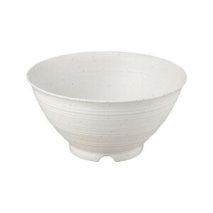 渦紋 多用丼 梨地(白) (KM-260M) 19cm 1.4L 蕎麦 うどん 中華 麺 盛りつけ ラーメン そば 本格的 軽い 器 業務用 和食 ホワイト かもん エンテック【日本製】