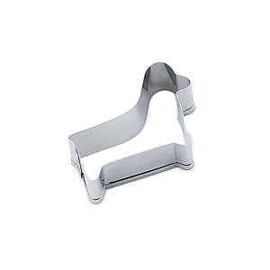 クッキー抜き型 いぬ (022001) 高さ2cm 18-8ステンレス製 セルクル お菓子 製菓 キャラ弁 スイーツ クッキー型 抜型 カッター アニマル 動物 ドッグ 犬 ダックスフント わんこ 干支 【日本製】 ハ