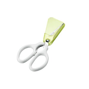 フルベジ 小ねぎハサミ(FV-401) グリーン カバー付 均等カット たこ焼き お好み焼き 卓上 薬味 キッチンハサミ 鋏 便利【メール便対応】