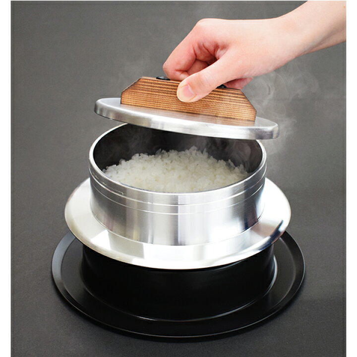 楽天市場】ウルシヤマ金属 釜炊き三昧極 2合炊き (KZK-2) 1.2L 内寸 