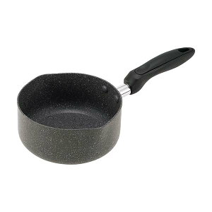 ロックンマーブル IH対応 ミルクパン 16cm (RM-12) マーブル加工 アルミ フッ素加工 注ぎ口つき 小さめ 一人暮らし 新生活 焦げつきにくい お手入れ簡単 ミニサイズ 沸かす 茹でる 煮る スープ