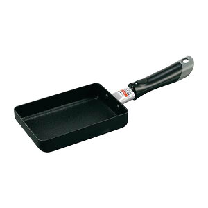 Kuronic -クロニック- ガスコンロ専用 ミニ玉子焼き器 (KN-03) アルミ フッ素加工 エッグパン 小さめ 一人暮らし 新生活 焦げつきにくい お手入れ簡単 ミニサイズ 焼く 卵焼き たまご焼き 玉子焼