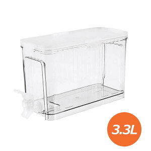 冷蔵庫用ドリンクサーバー 3.3L (RD-01) 給水 レモン水 フルーツ水 ハーブ デトックス ウォーターサーバー 3.3L 大容量 手軽 広口 ラクラク ジュース 水分補給 便利 お茶 麦茶