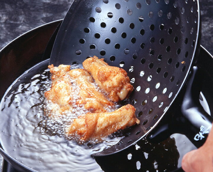 楽天市場】魚菜 共柄中華油切 27cm(60812)料理研究家 田村魚菜監修の  