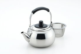 急須一番 つる付急須 茶こしアミ付 500cc（386082）18-8ステンレス 緑茶 日本茶 ギフト