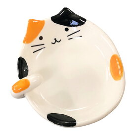 みけねこお玉たて(18009)猫 雑貨 ネコ 三毛 ツールスタンド しっぽ かわいい 陶器 キッチン