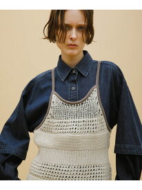 【SALE／50%OFF】knit camisole LAATO ラート トップス キャミソール ホワイト【RBA_E】【送料無料】[Rakuten Fashion]