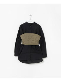 【SALE／60%OFF】CORSET SHIRTS BLOUSE LAATO ラート トップス シャツ・ブラウス ブラウン ネイビー【RBA_E】【送料無料】[Rakuten Fashion]