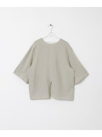 【SALE／50%OFF】slit pull over blouse LAATO ラート トップス シャツ・ブラウス グリーン グレー【RBA_E】【送料無料】[Rakuten Fashion]