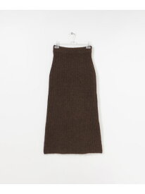 【SALE／60%OFF】FUWAFUWA KNIT SKIRT LAATO ラート スカート その他のスカート イエロー ブラウン【RBA_E】【送料無料】[Rakuten Fashion]