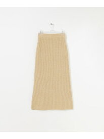 【SALE／70%OFF】FUWAFUWA KNIT SKIRT LAATO ラート スカート その他のスカート イエロー ブラウン【RBA_E】【送料無料】[Rakuten Fashion]