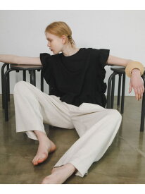 frill tee LAATO ラート トップス カットソー・Tシャツ ホワイト ブラック【送料無料】[Rakuten Fashion]