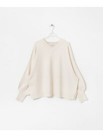 【SALE／50%OFF】elbow organdy vneck knit LAATO ラート トップス ニット【RBA_E】【送料無料】[Rakuten Fashion]