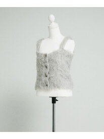 【SALE／70%OFF】mosamosa camisole LAATO ラート トップス ニット ネイビー【RBA_E】[Rakuten Fashion]