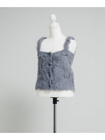 【SALE／60%OFF】mosamosa camisole LAATO ラート トップス ニット ネイビー【RBA_E】[Rakuten Fashion]